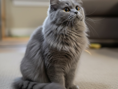 Brit hosszúszőrű kislàny