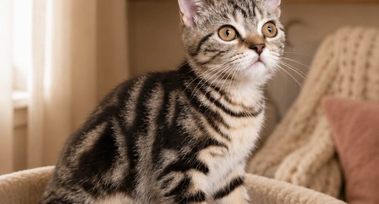 Brit rövidszőrű tabby kislány
